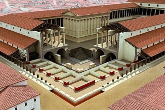 Реконструкция римского форума в Лютеции