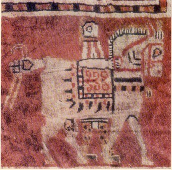 фрагмент ковра из пазырыкского могильника