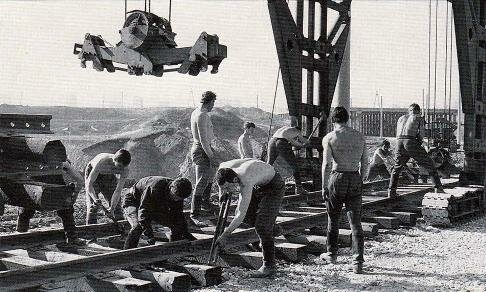 Комсомольцы на строительстве БАМа, 1967 г.