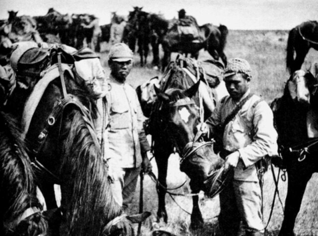 Японская кавалерия на Халхин-Голе. Фото 1939 г.